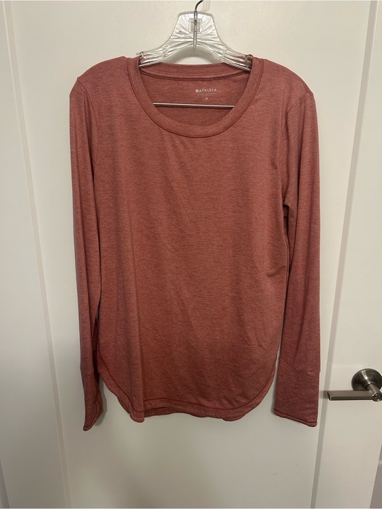 Athleta Tops - Athleta Long-Sleeve Crew Tee in Dusty Rose Heather